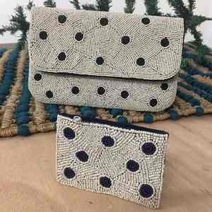 Sac à main de luxe traditionnel indien, multicolore, orné de perles en verre de cristal, artisanat durable, accessoires de mode haut de gamme - Product Image 2