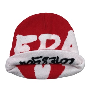 หมวกบีนนี่แบบกลับด้านได้สำหรับทุกเพศผ้าโพลีเอสเตอร์/ ผ้าฝ้ายถักแจ็คการ์ดสำหรับฤดูหนาวปักโลโก้ได้ตามต้องการ3D - Product Image 3