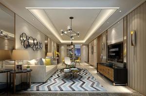 Alfombra a rayas de lujo con mechones a mano, diseño clásico abstracto de Jacquard para sala de estar o pasillo espacioso - Product Image 4