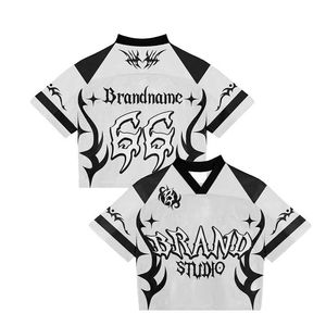 Camiseta de fútbol personalizada con estampado de sublimación de malla, estilo urbano, OEM, para hombre, con corte holgado y pantalón corto - Product Image 1