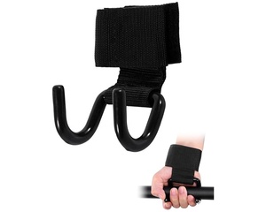 Sangles de crochet de poignet en cuir en plastique robuste pour l'haltérophilie et la traction musculation Power Lifting Workout Gym Essentials - Product Image 2