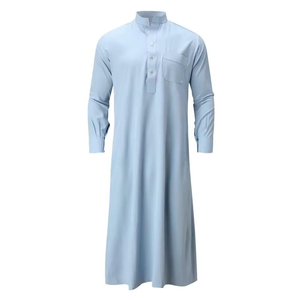 Jubba Arabe de Haute Qualité, Robe Islamique Traditionnelle à Manches Longues en Coton, Thobe Musulman Élégant et Décontracté pour Hommes, Coupe Premium Sur Mesure - Product Image 2