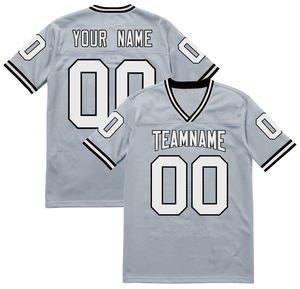 Camiseta de Fútbol Americano Roja Personalizada, Unisex, Cuello en V, Manga Corta, Transpirable, de Malla de Poliéster, con Impresión de Nombre y Número del Equipo, Tallas Grandes - Product Image 3