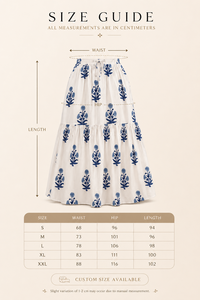 Falda Larga Bohemia de Algodón con Estampado Floral Mediterráneo, Estilo Griego, de Secado Rápido, para Mujer, Ideal para la Playa o Resort - Product Image 4