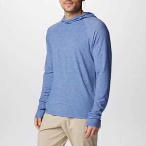 <b>Men's</b> <b>Blue</b> Turtleneck Pullover Long Sleeve Raglan Sleeve Quick Dry Knitted Slim Fit Casual Autumn Wear - Product Image 3