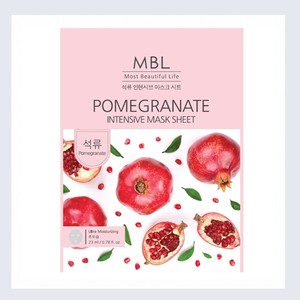แผ่นมาส์กหน้า Embiel Pomegranate Intensive Mask Sheet 10 แผ่น มาส์กบำรุงผิวหน้า - Product Image 3