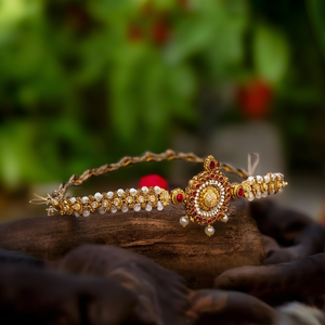 Floral Maang Tikka Crown Tiara - Product Image 3