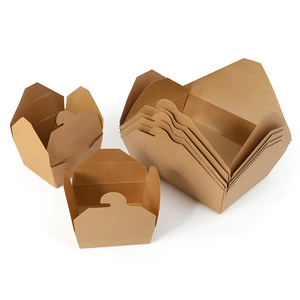 Boîtes alimentaires personnalisées en papier kraft pour hamburgers, sandwichs, salades, emballages à emporter, vente en gros - Product Image 6