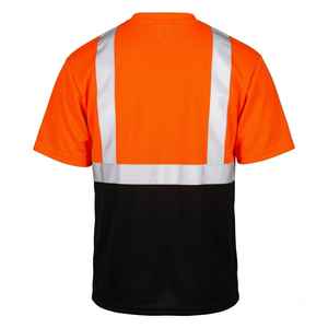 Camiseta de Seguridad Industrial para Hombre y Mujer, Camisa de Trabajo Resistente para Control de Tráfico y Obras Viales - Product Image 2