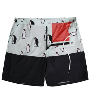 Short de bain à taille élastique personnalisé XS pour hommes Maillot de bain respirant sublimé Vêtements de plage décontractés Vêtements de plage solides imprimés personnalisés - Product Image 5