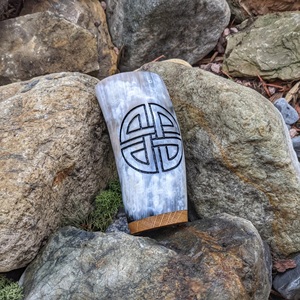 High Demand Eco-Friendly Handmade Viking Drinking Horn Tumblers Set Modern Style Cups Bottle Opener Wine - Product Image 5