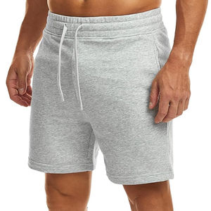 Shorts décontractés pour hommes de haute qualité, solides, pour l'entraînement, la course, le sport, les activités de plein air, avec cordon de serrage, taille élastique, service OEM, fitness durable - Product Image 2