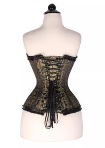 เสื้อครอเซ็ทวินเทจสำหรับผู้หญิง เซ็กซี่ กระชับสัดส่วน ระบายอากาศได้ดี ดีไซน์ทันสมัย ผ้าปักลาย สำหรับสาวพลัสไซส์ - Product Image 4