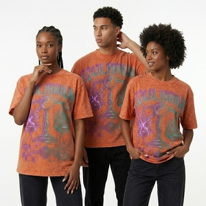 Camisetas de Primera Calidad con Logotipo Personalizado, Camisetas de Algodón Grueso de 280 g/m², Camisetas de Algodón 100% para Hombre, Camisetas Extra Grandes Lisas - Product Image 2