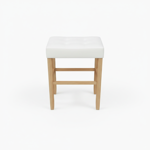 Tabouret de bar moderne en cuir PU sans dossier, tabouret de comptoir rembourré pour cuisine - Product Image 1