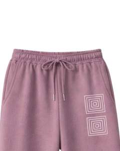 Ensemble sweat à capuche et pantalon de jogging imprimé rose poudré pour femme, pull molletonné avec pantalon assorti, tenue décontractée d'hiver - Product Image 5