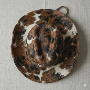 Chapeau de cowboy en laine marron GENERSA SPORTS à large bord, unisexe, décontracté, pour l'extérieur, toutes saisons, adulte, 50-52 cm, pour le cyclisme et les voyages - Product Image 5