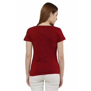 T-shirt pour femmes, simple, couleur unie, imprimé, col en V, hauts d'été, t-shirt pour femmes, mode, vêtements amples pour femmes - Product Image 5