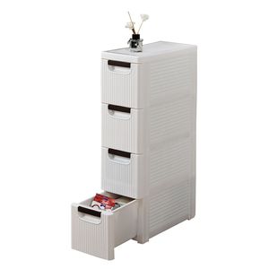Carrello portaoggetti a 4 ruote, mobiletto stretto e sottile per bagno e camera da letto - Categoria: Organizzatori per armadi - Product Image 1