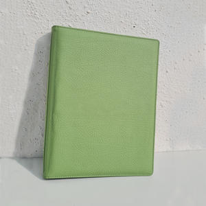 Ring <b>Binder</b> for Documents Premium Quality A4 Size PU <b>Leather</b> Ring <b>Binder</b> Handmade Green <b>Binder</b> with 4 Rings Document Folder - Product Image 1