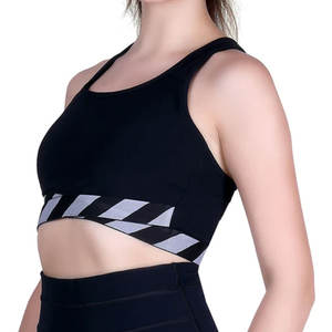 Trendy Design Women's Seamless Breathable <b>Padded</b> Sports Bra Front Logo for Fitness Yoga <b>Running</b> Gym Workout Active Sportswear - Product Image 4