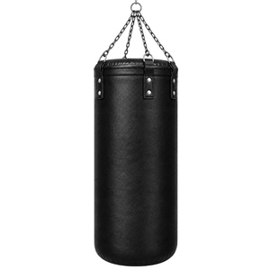 Sac de frappe en PU gris, couleur unie, design léger, double fermeture à anneau pour l'entraînement des adultes - Product Image 2