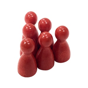 Jeu d'échecs en bois avec pions rouges 12*24mm, 100 pièces - Product Image 3