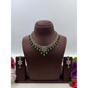 Indian Ethnic Artificial <b>Jewellery</b> Pallavi Victorian Necklace <b>Set</b> for Bridal Festival - Product Image 3