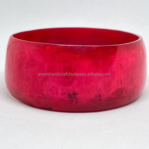 Haute qualité personnalisé fabriqué à la main haute-poli résine bol corne ustensiles de cuisine servant soupe bol sculpté Technique - Product Image 1