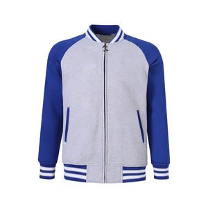 Veste universitaire unisexe Zeta Grey Blue Satin pour sororités et fraternités, avec broderie chenille pour femme, doublure personnalisée et logo lettres grecques - Product Image 1