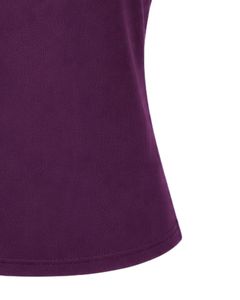 Camiseta de Cuello Redondo con Flores Moradas para Mujer, Personalizada por el Fabricante, Blusa Informal de Manga Corta para Verano, Suave, Transpirable, para Uso Diario - Product Image 6