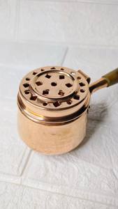 Brûleur d'encens Bakhoor décoratif haut de gamme au design martelé pour les intérieurs religieux arabes, écologique et durable, couleur cuivre - Product Image 6