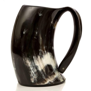Mug à bière artisanal en corne, disponible chez Lametierartz, fabricant indien de mugs et tasses en corne. - Product Image 3