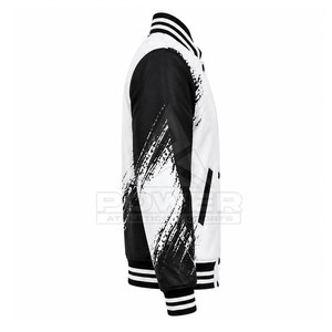 Veste d'hiver de style Letterman en toile de haute qualité, fabriquée avec les meilleurs matériaux, col montant, prix bas, légère, en vente en ligne - Product Image 3
