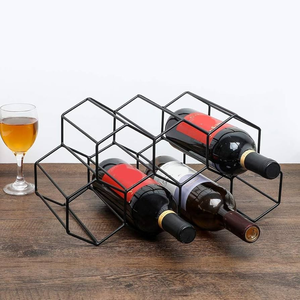 Porte-bouteilles à vin en métal multifonctionnel de haute qualité pour usage domestique, à prix avantageux - Product Image 4