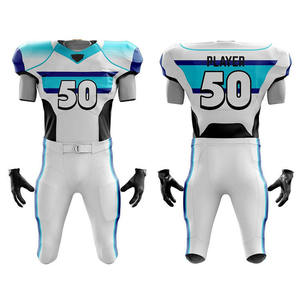 Uniforme de Fútbol Americano Personalizado de Alta Calidad para Hombre, 100% Poliéster Lino Transpirable, ZESHAN ZAFAR, Venta al Por Mayor - Product Image 5