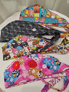 Gorros Quirúrgicos de San Valentín con Forro de Satén, Estampado de Corazón Rosa, Gorros de Enfermera con Forro de Satén, Gorros Quirúrgicos con Estampado de Calavera - Product Image 2