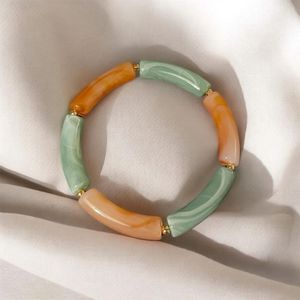 Handmade <b>Resin</b> Bangles for Women Colorful Fashion Bracelets Lightweight Jewelry Accessories - Product Image 2