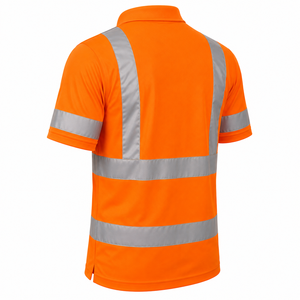 Camiseta de Trabajo de Alta Visibilidad con Logotipo Personalizado, Manga Corta, Reflectante, Color Sólido, Camiseta de Trabajo Reflectante Personalizada - Product Image 6