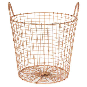 Panier de rangement en métal contemporain pour l'organisation de la salle de bain, de la cuisine et des espaces de vie - Product Image 3