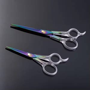 Morje Surgical Stainless Steel Hair Scissors Sharp Blade <b>Long</b> <b>Handle</b> Right Handed Barber <b>Shears</b> for Haircutting - Product Image 1