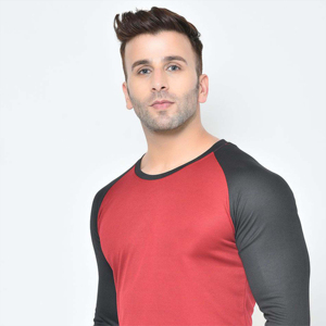 T-shirt Raglan Homme Manches Longues 2026 Couleur Unie Rouge Noir Col Rond Coupe Slim Sportif Tricoté Respirant Tenue Décontractée - Product Image 2