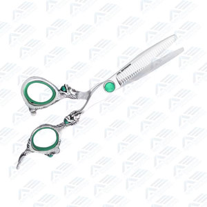 Ciseaux à effiler en acier professionnels pour la coupe de cheveux, modèle Cotton Candy, 30 dents, pour gauchers, 5,5 pouces - Product Image 5