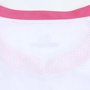Ensemble de maillots de football sublimés pour hommes, blanc et rose, à manches courtes, géométriques, anti-transpiration, vêtements de sport pour toutes les saisons - Product Image 3