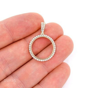 Pendentif Charme Hip Hop Personnalisé en Argent Sterling 925 avec Photo, Moissanite VVS, Plaqué Rhodium, Certifié GCI & IDGL - Product Image 3