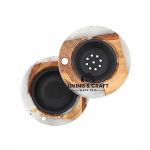 Exquisito Quemador de Incienso de Madera y Resina Hecho a Mano para Hogares Árabes, Moderno y de Alta Calidad para Decoración de Sala de Estar y Comedor - Product Image 2