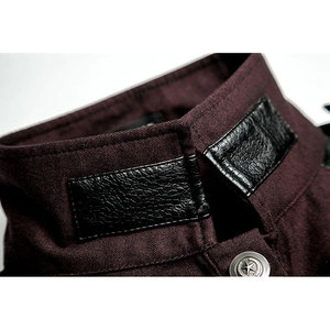 Nuevas Camisas para Hombre Estilo Gótico con Remaches, Color Sólido, Manga Larga, Camisa Cargo Ajustada para Fiesta y Escenario, Ropa Masculina 2026 - Product Image 6