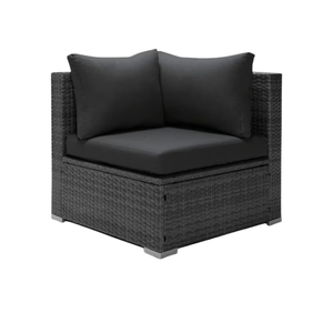 Sofá Modular de Esquina de Mimbre Sintético Moderno, Sofá Seccional de Ratán con Cojines Impermeables para Sala de Estar - Product Image 6