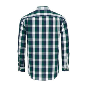 เสื้อเชิ้ตผู้ชายคุณภาพพรีเมียม แขนยาว ผ้าฝ้ายฟลานเนล 100% ทรงปกติ ป้องกันรอยยับ - Product Image 4