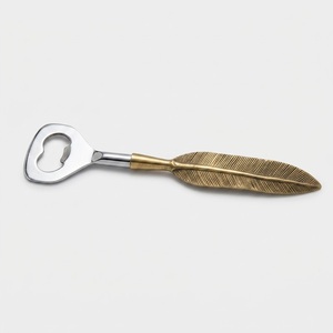 Décapsuleur en laiton massif artisanal en forme de plume, écologique, en métal, pour boissons, cadeau d'entreprise haut de gamme et pour bar, vente en gros - Product Image 4